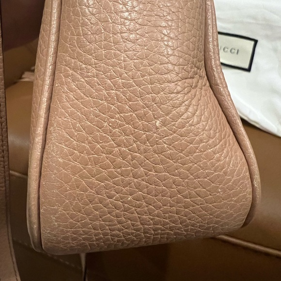 Gucci Soho Disco Crossbody Bag Beige Leather w/bonus twilly - Picture 6 of 16
